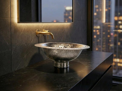 Gemini said Hand-Hammered Moroccan Brass Sink