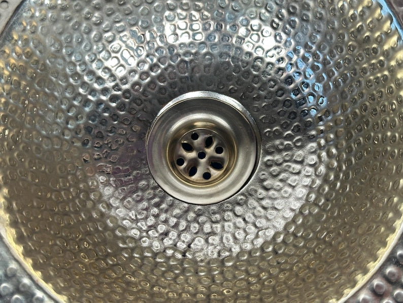 Gemini said Hand-Hammered Moroccan Brass Sink