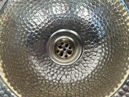 Gemini said Hand-Hammered Moroccan Brass Sink