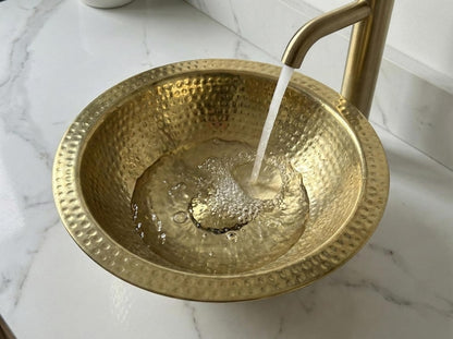 Gemini said Hand-Hammered Moroccan Brass Sink