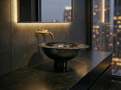 Gemini said Hand-Hammered Moroccan Brass Sink
