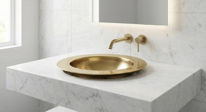 Gemini said Hand-Hammered Moroccan Brass Sink