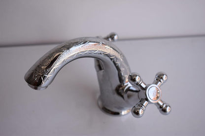 Tall Brushed Gold Vessel Sink Faucet