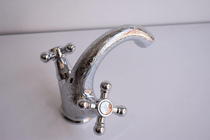 Tall Brushed Gold Vessel Sink Faucet