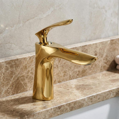 Brushed Gold Arc Faucet
