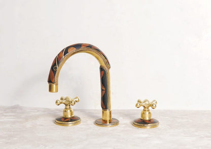 Artisanal Elegance: Handcrafted Brass Inlay Faucet
