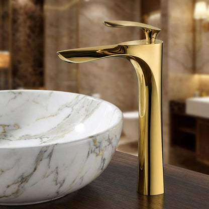 Brushed Gold Arc Faucet