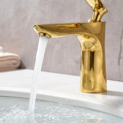 Brushed Gold Arc Faucet