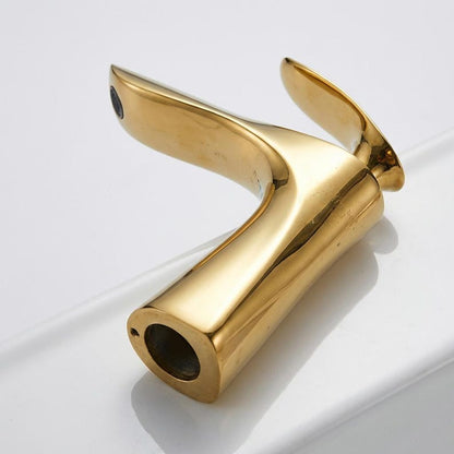 Brushed Gold Arc Faucet