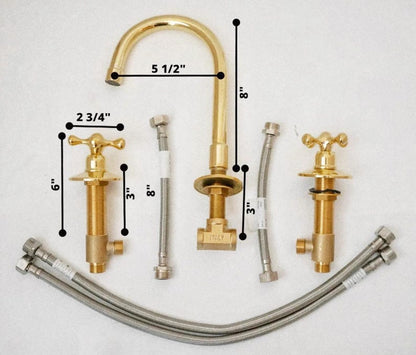 Artisanal Elegance: Handcrafted Brass Inlay Faucet