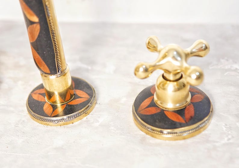 Artisanal Elegance: Handcrafted Brass Inlay Faucet