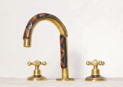 Artisanal Elegance: Handcrafted Brass Inlay Faucet