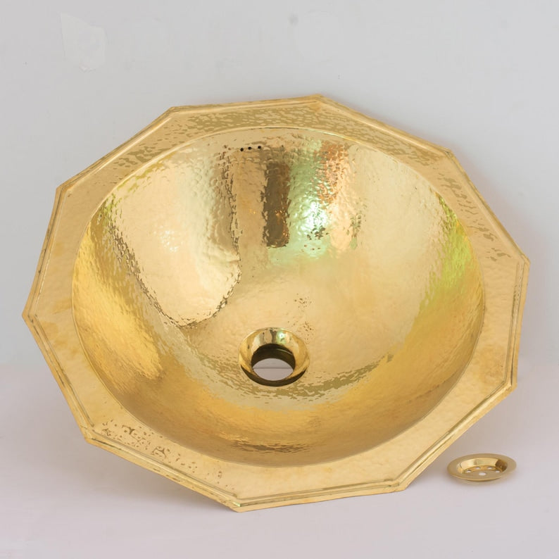 Artisanal Moroccan Sink Collection: Hand-Hammered Brass &amp; Copper