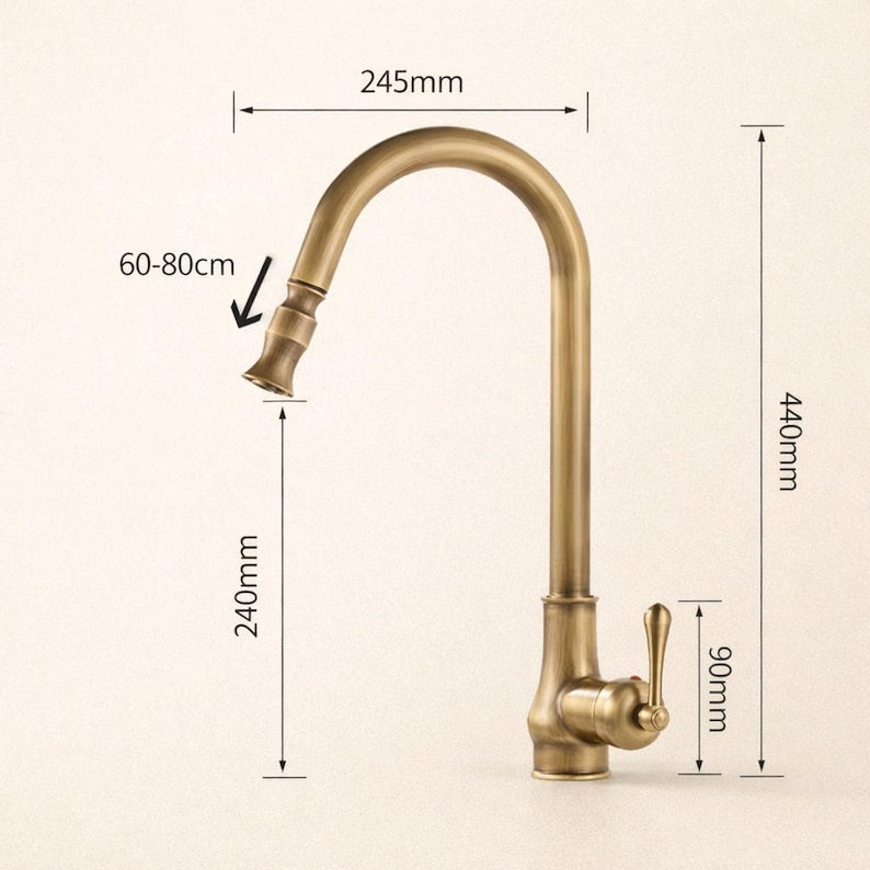 Heritage Moroccan Brass Bridge Faucet
