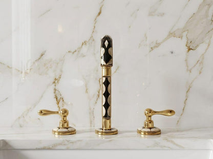 Handcrafted Brass Diamond Inlay Faucet