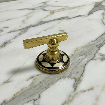 Handcrafted Brass Diamond Inlay Faucet