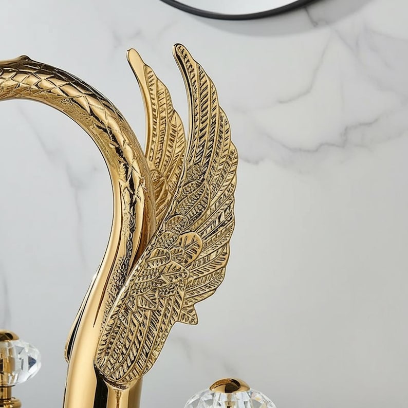 Majestic Swan Luxury Gold Faucet