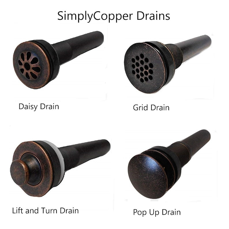 Tapered Antique Copper Vessel Sink