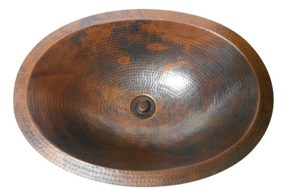 Tapered Antique Copper Vessel Sink
