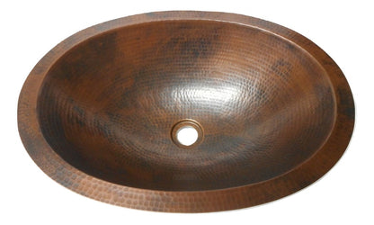 Tapered Antique Copper Vessel Sink