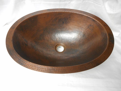 Tapered Antique Copper Vessel Sink