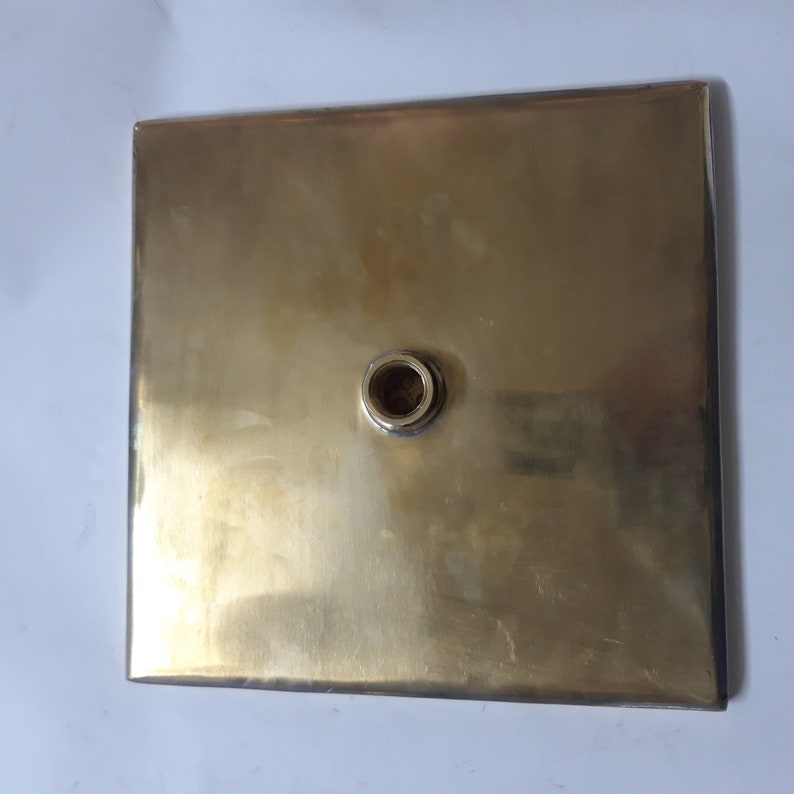 Unlacquered Brass Rain Shower Head