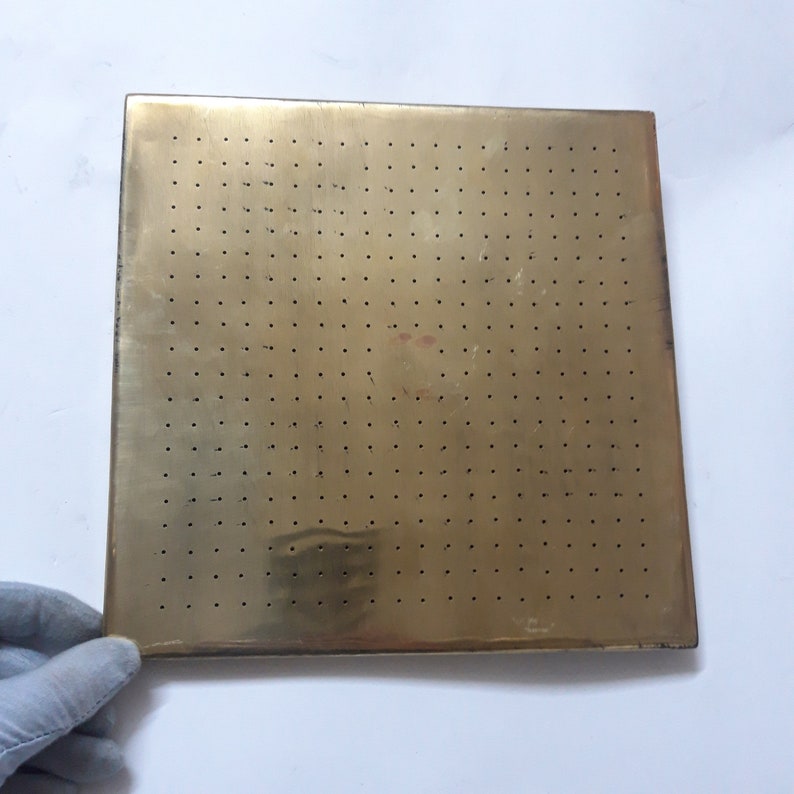 Unlacquered Brass Rain Shower Head