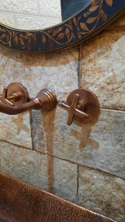 Artisan Widespread Brass Bathroom Faucet