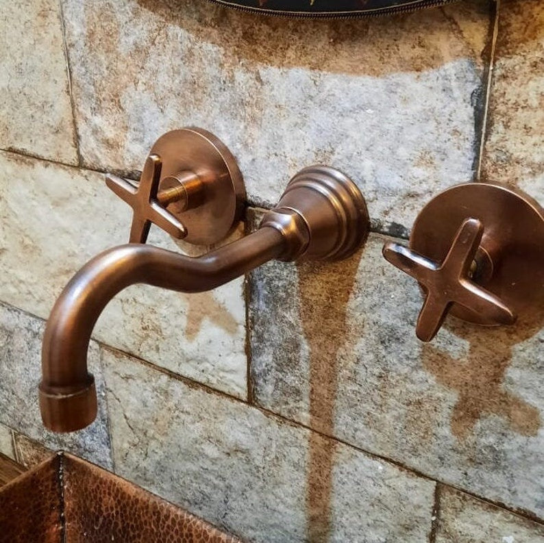 Artisan Widespread Brass Bathroom Faucet