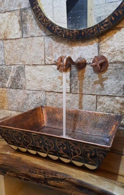 Artisan Widespread Brass Bathroom Faucet