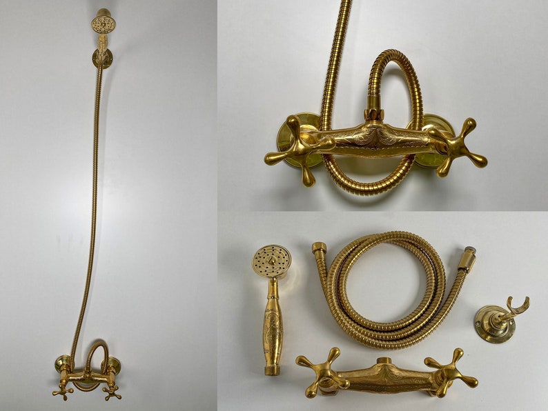 Solid Brass Single-Handle Shower System Featuring
