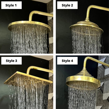 Industrial Gold Outdoor Rain Shower Column