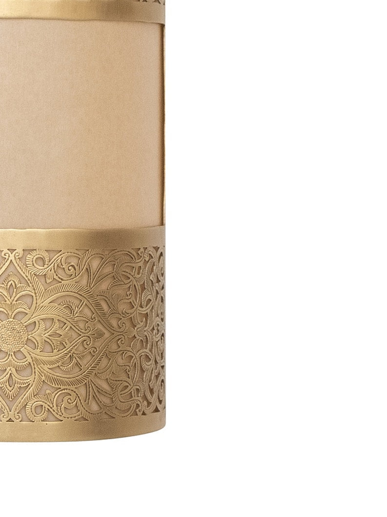 Moroccan Hand-Pierced Brass Wall Sconce
