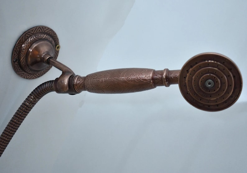 Copper Exposed Rainfall Shower System