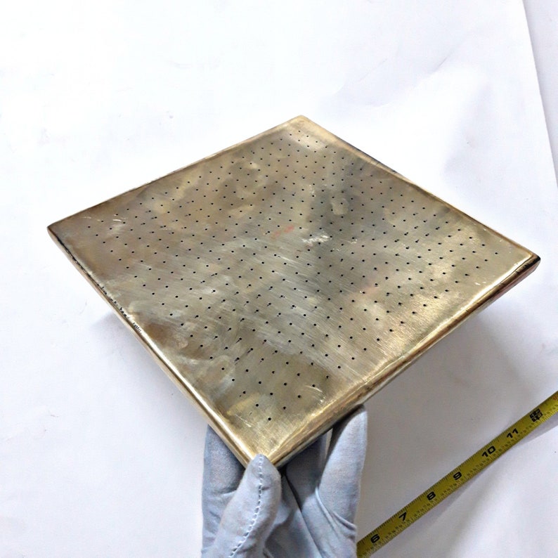 Unlacquered Brass Rain Shower Head