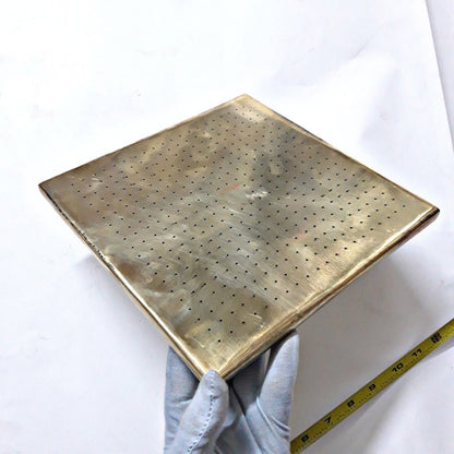 Unlacquered Brass Rain Shower Head