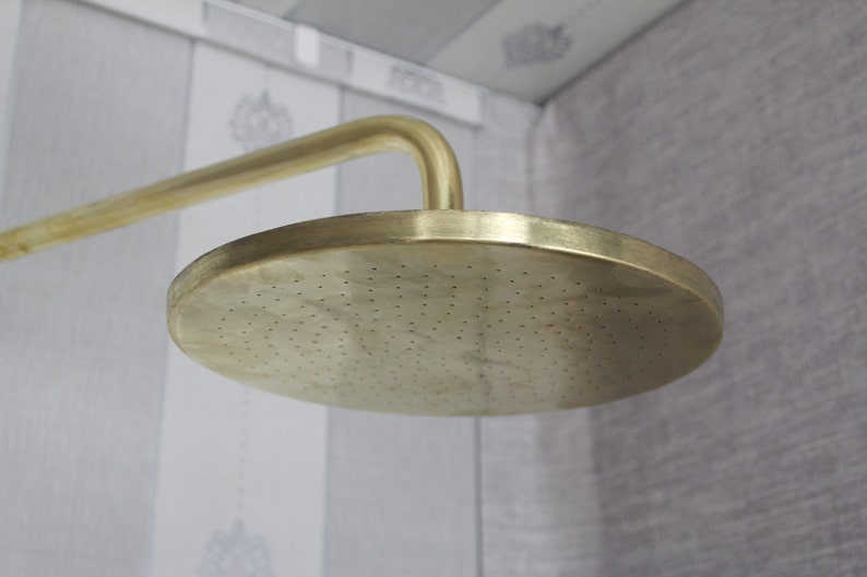Brass unlacquered Rainfall Showerheads