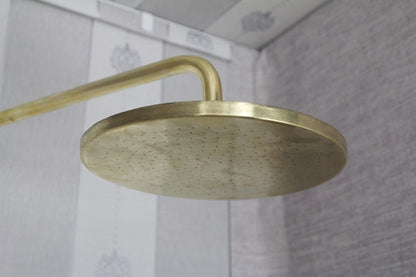 Brass unlacquered Rainfall Showerheads