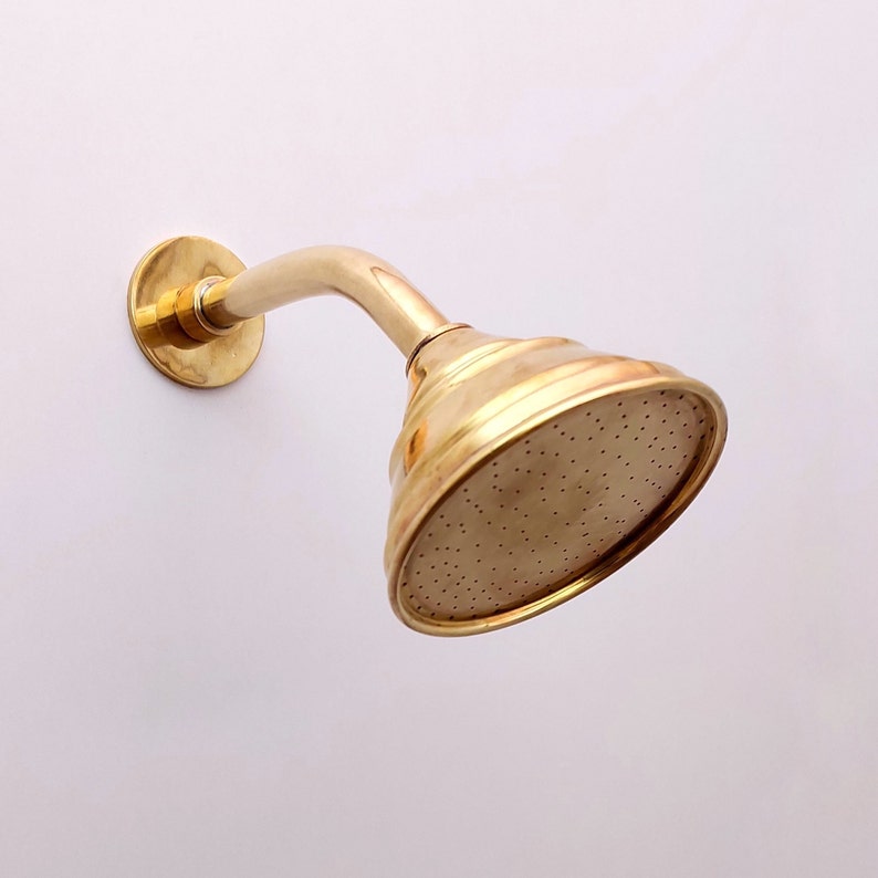 Moroccan Handcrafted Brass Rainfall Shower System