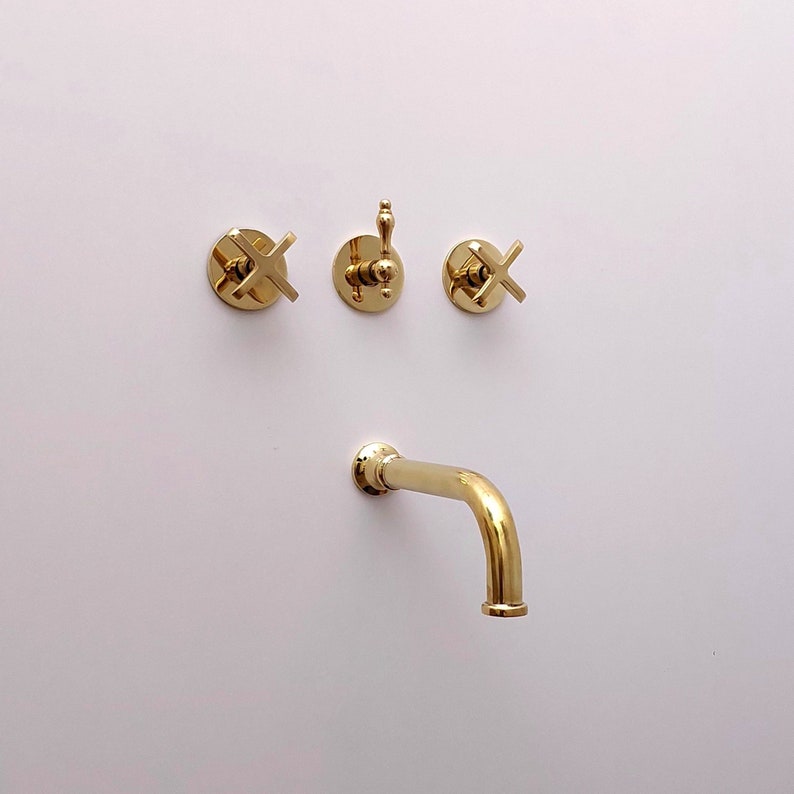 Moroccan Handcrafted Brass Rainfall Shower System