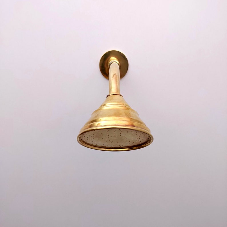 Moroccan Handcrafted Brass Rainfall Shower System