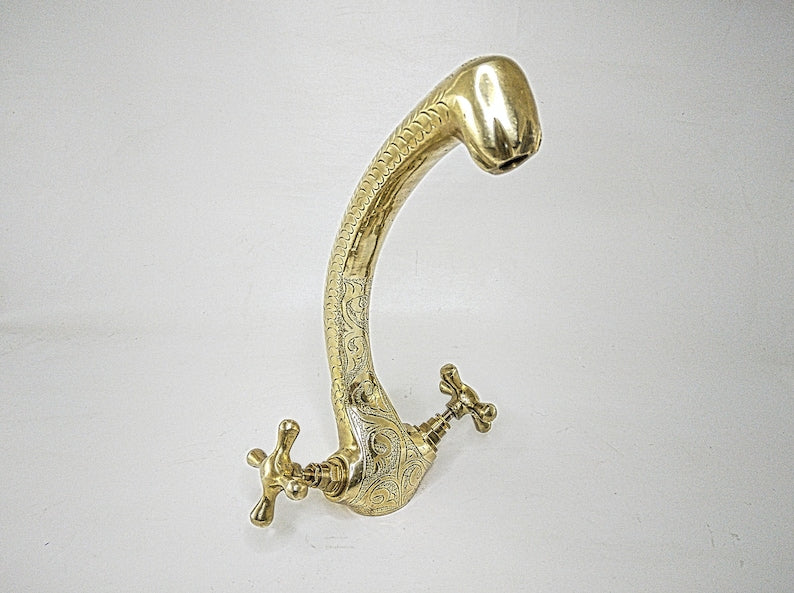 kitchen faucets, rustic faucet, faucet, brass faucet,