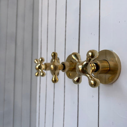 Antique Brass Exposed Rainfall System
