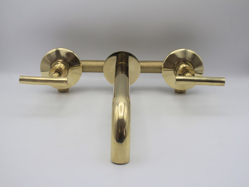 Modern Minimalist Brass Bridge Faucet