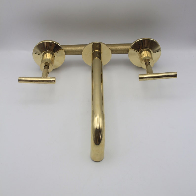 Modern Minimalist Brass Bridge Faucet