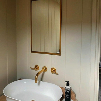 Modern Minimalist Brass Bridge Faucet