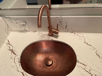 Luxury Copper-Finish Bathroom Faucet