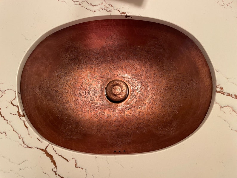 Luxury Copper-Finish Bathroom Faucet