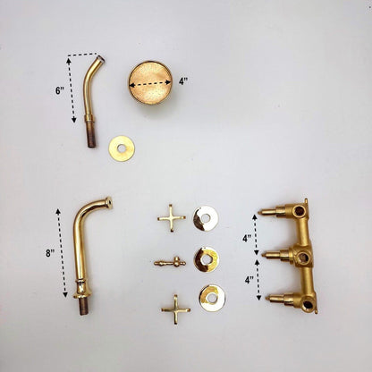 Moroccan Handcrafted Brass Rainfall Shower System