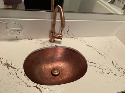 Luxury Copper-Finish Bathroom Faucet